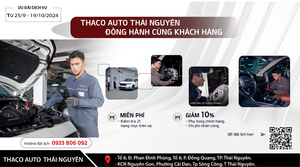 THACO AUTO Thái Nguyên - ĐỒNG HÀNH CÙNG KHÁCH HÀNG